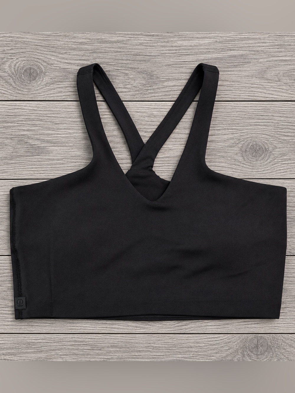 lululemon Bend This V Racer Bra Light Support Black Women’s S